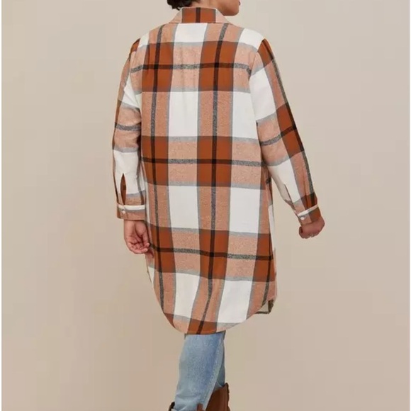 Torrid Cotton Long Line Shacket Size 2X - Picture 2 of 9